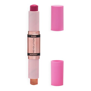 Makeup Revolution, Blush Stick and Illuminator, Champagne Shine, Blush and Highlighter, 4.2 g