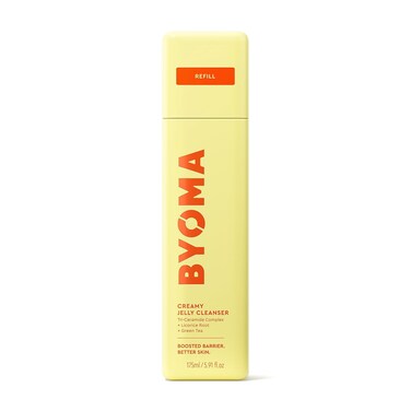 BYOMA Creamy Jelly Cleanser Refill - Hydrating Facial Cleanser for Skin Barrier Repair - Tri-Ceramide Face Wash for Sensitive Skin - Gently Removes Makeup &amp; Excess Oil - 5.91 fl oz Refill