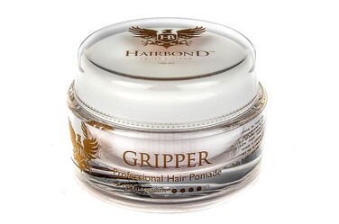 Hairbond United Kingdom Gripper Professional Hair Pomade (100ml) mens deluxe water based hair styling product for men MEDIUM HOLD and HIGH SHINE FINISH