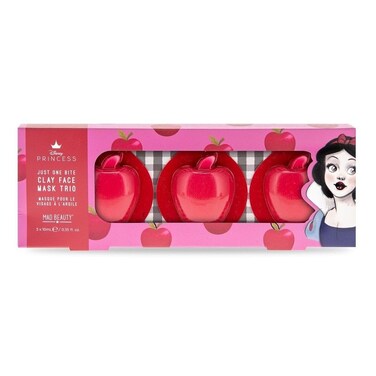 MAD Beauty Disney Snow White Clay Mask Trio   Avocado, Raspberry &amp; Apple   Cruelty-Free   Skincare Gift for Women, Adults, and Kids