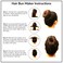 Styla Hair Blonde Magic Hair Bun Maker 4 Pack (2 Small, 2 Large) - Foam Sponge Buns with Hair Ties, Flexible Shaper Accessories for Updos, Ballet Buns, French Twists &amp; More!
