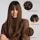 Esmee 20" Long Synthetic Wigs With Dark Root Ombre Colour High Density Natural Headline Heat Permanent Hair Wigs for Women..