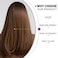 Esmee 20" Long Synthetic Wigs With Dark Root Ombre Colour High Density Natural Headline Heat Permanent Hair Wigs for Women..