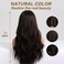 Esmee 24 Inches Long Wavy Black Brown Wigs Cosplay Costume Party Wig for Black Women Afro High Temperature Fiber Synthetic Hair Wigs