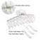 Clear Hair Claw Clips for Women Thick Hair Crystal Resin Large Hair Clips for Women Fine Hair Invisible Transparent Big Jaw Clips Hair Accessories