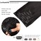 Clip in Hair Extensions Real Human Hair 120g 7pcs Human Hair Clip in Extensions 16 Inch Jet Black #1 Thickened Straight Real Hair Extensions Clip in Human Hair