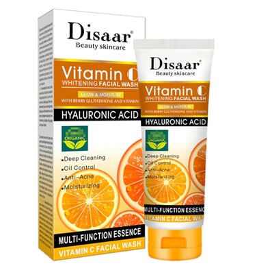 Skincare Vitamin C Facial Wash Foam Hyaluronic Acid Berry Glutathione Moisturizing Cleaning Anti-Acne Oil Control Essence 100ml