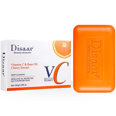 Rose Oil Vitamin C Cherry Extract Deep Cleansing Regulate Oil Secretion Multi-Purpose Soap Reduse Wrinkles 100g / 3.38fl.oz
