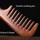 2 Pcs Hair Comb Set Wooden Wide Tooth Comb and Fine Tooth Comb for Women Men, Anti-static Detangling Hair Comb for Curly Fine Straight Wet Dry Hair, Natural Sandalwood Comb