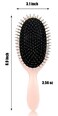 Metal Bristle Hair Brush Detangling Paddle Brush for Women Men, Anti-frizz Styling Hairbrush for Curly Fine Wavy Natural Hair, Scalp Massage Brush, Wet or Dry Use