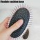 Metal Bristle Hair Brush Detangling Paddle Brush for Women Men, Anti-frizz Styling Hairbrush for Curly Fine Wavy Natural Hair, Scalp Massage Brush, Wet or Dry Use