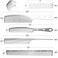 5pcs Metal Anti Static Barber Combs Stainless Steel Hair Comb Cutting Hair Styling Hairdressing Comb set for Men Women Salon (S1)