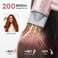 Hair Dryer, 110,000 RPM High-Speed Ionic Blow Dryer for Fast Drying, Professional Lightweight Hairdryer with Diffuser, Magnetic Nozzle, 4 Temps &amp; 2 Speeds, Low Noise for Travel &amp; Home - Pink