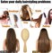 Wooden Paddle Detangling Brush Metal Bristle Hair Brush for Women and Men, Anti-frizz Styling Hairbrush Comb for Curly Fine Wavy Normal Hair, Scalp Massage Brush, Wet or Dry Use