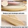 Wooden Paddle Detangling Brush Metal Bristle Hair Brush for Women and Men, Anti-frizz Styling Hairbrush Comb for Curly Fine Wavy Normal Hair, Scalp Massage Brush, Wet or Dry Use