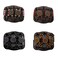 LOVEF 4 Pcs Wood Double Combs Magic Hair Clips Women Hair Combs Bun Maker Hair Accessories