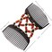 LOVEF 4 Pieces Beads Hair Combs Magic Elastic Hair Clips Stretchy Hair Comb Double Clips for Women Girls Hair Accessory