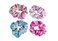 Unicorn Cotton Elastic Hair Bands and Scrunchies for Women or Girls - Hair Accessories (4 Pack)