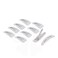 Metal Woman DIY Hairstyle Bendy Snap Hair Clips Hairpin 6cm Length 10pcs White by Uptell