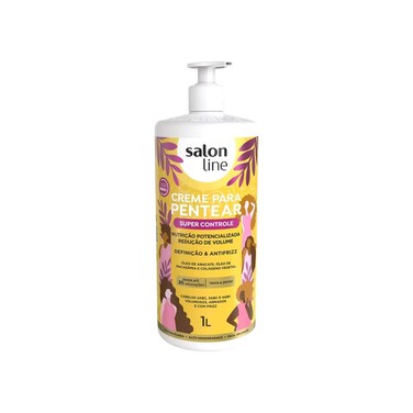 Salon Line - Linha Creme para Pentear - Super Controle 1000 Gr - (Combing Cream - Super Control Net 35.27 Oz)