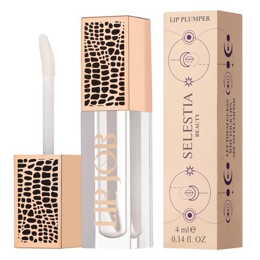 Lip Plumper Gloss Lip Job - Plumping Lip Gloss with Glossy Finish - Lip Pump Gloss with Hydrating &amp; Smoothing Formula - 0.14 Fl Oz (Aura Breeze)