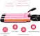 3 Barrel Curling Iron Wand Hair Crimper with Dual Voltage, 1 Inch Hair Waver Iron with LCD Temp Display, Ceramic Tourmaline Crimper Hair Iron, Hair Curler Temperature Adjustable