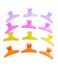 12 Pieces Plastic Hair Claw Clips Butterfly Hairdresser Clamp fit for Salon Hair Color Perm (Multicolor)