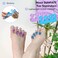 SUNFATT Toe Separators for Pedicure,Toe Separators for Women,Pedicure Toe Spacers for Separating Toenails or Nails,Easy Finger and Toenail Polish Grooming,Soft Gel Toe Spacers Pedicure Kit.