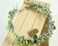 HJYHYN Flower Crown Boho Flower Wreath Artificial Floral Crown Bridal Headpiece Greenery Crown for Wedding Ceremony Party Festival (Green)