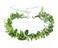 HJYHYN Flower Crown Boho Flower Wreath Artificial Floral Crown Bridal Headpiece Greenery Crown for Wedding Ceremony Party Festival (Green)