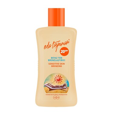 Eda Taspinar Bronzing Lotion for Sensitive Skin   Dark Mediterranean Tan   Broad Spectrum Moisturizing   Sunblock with Vitamin E Comfortable Tanning Sunscreen (200 ml/6.8 fl oz) 1 Pack