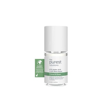 The Purest Solutions T-Zone Oil Eraser (0.7% Azelaic Acid &amp; 0.5% Beta Glucan) - Oily and Acne-Prone Skin Care - Anti-Blemish - Sebum Balancing &amp; Oil Absorbing for T-Zone - Vegan (0.34 fl. oz)