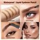 Microblading Eyebrow Pen - 3D Eyebrow Pencil Magical 4-Fork-Tip Eye Brow Pencils for Women, Precise Brush-Tip Pen Makeup, 24 Hours Water-proof &amp; Smudge-proof Natural Fine Stroke (Light Brown)