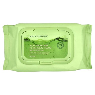 Nature Republic Jeju Sparkling Cleansing Tissue, 50 Sheets