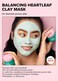 I DEW CARE Heartleaf Clay Mask - Yoga Kitten   Wash-off, For Blemish-prone with Kaolin, Heartleaf, Tea Tree Extract, Home Spa, Korean Skincare, Glass Skin Look, Soothing, Exfoliating, 2.5 FL Oz