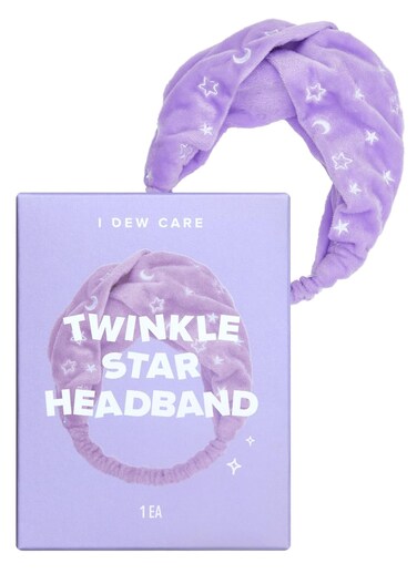 I DEW CARE Face Wash Headband - Twinkle Star   Adorable Design, Perfect for Washing &amp; Cleansing, Makeup and Spa, Bath, Skincare, Quick Dry, Soft &amp; Fuzzy, Non Slip, Teen Girls Stuff