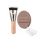 All Day Fitting Duo (Glow type) by THE TOOL LAB - Premium Base Makeup Set with Foundation Brush, Sponge, Portable Case for Dry Skin Type