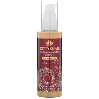 Enough Gold Snail Moisture Foundation (#21 Transparent Beige, 3.38 fl oz)