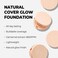 Natural Cover Glow Cushion Foundation   Korean Foundation Makeup   Long-Lasting Buildable Coverage   Lightweight and Moisturizing   Flawless Finish 0.42oz (23N Natural Beige)