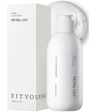 Perfumed Hand Clay Soap #Petal Lily - Exfoliating &amp; Moisturizing Hand Scrub Gel to Bubble Wash - Clay Pearlite &amp; Mineral - Gentle &amp; Long Lasting Fragrance - 1.7 fl.oz