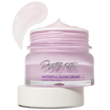 Touch in Sol Hydrating Face Moisturizer Gel Cream 1.76 oz. &ndash; Plumped Up Lightweight Day and Night Cream with Hyaluronic Acid and Collagen - Pretty Filter Waterful Glow Cream