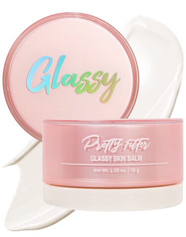 TOUCH IN SOL Pretty Filter Glassy Skin Balm Primer 1.05 oz. &ndash; Skin Smooth Moisturizing Primer before Makeup - Natural Glow Face Cream Moisturizer with Shea Butter and Rose Flower Water