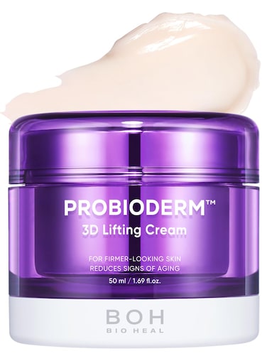 Probioderm 3D Lifting Cream 1.7 fl oz   Advanced Korean Anti-Aging Probiotic Facial Night Cream with 17-Peptide Complex &amp; Patented Probioderm for Wrinkles on Face and Neck