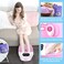 Foot Spa Bath Massager with Heat Bubbles and Vibration Massage and Jets, 16 OZ Calming Lavender Foot Soak Epsom Salt, Foot Soaker with Red Light, 22 Massage Rollers, Adjustable Temp - Pink