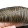 French Lace Mens Toupee Hairpieces Soft Human Hair Replacement System Natural Hairline Toupee for Men Lace Center with Poly V-Looped Man hair Units 8"X10" 4# MEDIUM BROWN