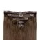 Zala Clip In Hair Extensions - 100% Remy Human Hair - Natural, Silky &amp; Straight Discreet Clip in Extensions - Blend Easy into Natural Hair - 5 Piece Set, in Rich Mocha (100g / 20 inch)