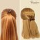 Parcelona French Round Inner Teeth Tortoise Shell and Black Cellulose Set of 2 Hair Clips for Women
