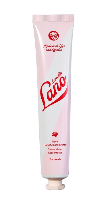 Lanolips Hand Cream - Lanolin Lotion with Rose Oil, Shea Butter &amp; Vitamin E - Cuticle &amp; Hand Cream for Dry Cracked Hands - Cruelty-Free, Dermatologist Tested - Rose (50ml / 1.69 fl oz)