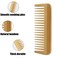 3 Pcs Bamboo Comb Set Wooden Wide Tooth Comb for Women Men, Anti-static Detangling Hair Comb for Curly Fine Straight Wet Dry Hair