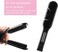 Clamp Brush Hair Double Sided Hair Straightening Comb with Lock Bristle Flat Straightener Air Vent Detangler Splint for Women,Girls,Wet,Dry,Fine,Thick Natural Hair